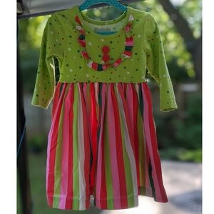 Eleanor Rose Christmas Candy Stripe Dress